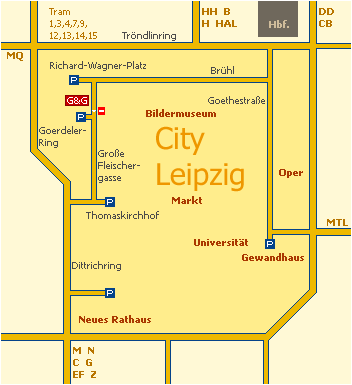 Anfahrtsplan. Klicken: Zurück zu den Kontaktdaten.