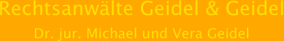 Rechtsanwälte Geidel & Geidel